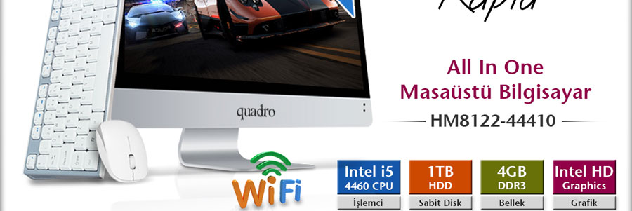 quadro, rapid, all inone pc, aio, aıo, tesla teknoloji